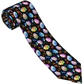 Yilad Tie for Men and Boy Novelty Fun Full Print Men's Necktie Skinny Fashion Narrow Wide