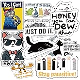 1step2dream Cat Reward Stickers - Motivational for Teens & Adults | Vinyl Decals | for Laptops, Water Bottles, Journals