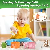 HappyGoLucky Farm Animals Montessori Toy Set for 1-3 Year Old Boys Girls view 4