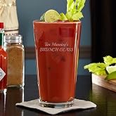 Personalized Bloody Mary Cocktail Drinking Glass - Dishwasher Safe Bloody Mary Pint Glasses (Custom Product)