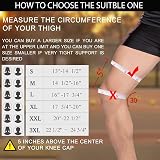 Lexniush Knee Support Brace Mens Womens Patella Gel Pads Side Stabilizers Grey M view 5