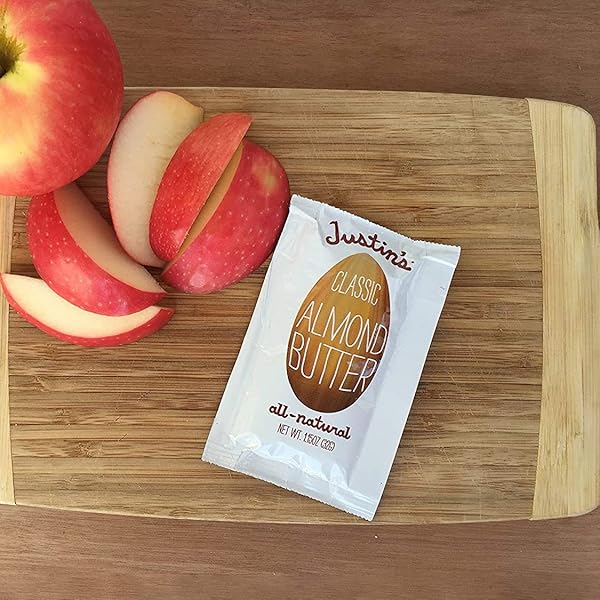 JUSTIN’S CLASSIC GLUTEN-FREE ALMOND BUTTER SQUEEZE PACKS, 1.15 OUNCE (PACK OF 10)