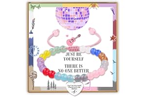 PEALICIOUS Adjustable Taylor Bracelet Taylor Quotes Merch as Meaningful Christmas Gifts for Daughter with Motivational Card, Taylor Jewelry Music Stocking Stuffers Birthday Gift forTaylor Fans