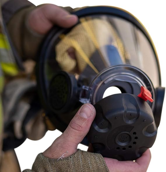Firefighter SCBA Face Mask Respirator Safety Training Regulator
