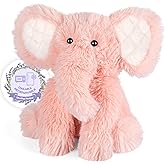 SuzziPals Heatable & Coolable Elephant Plushie, Microwavable Heating Pad, Stress & Discomfort Relief, Lavender Scented Toy