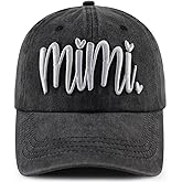Funny Mimi Hat for Grandma, Adjustable Embroidered Cotton Best Grandmother Gifts Baseball Cap