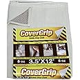 CoverGrip 8 oz Canvas Safety Drop Cloth, 3.5' x 12'