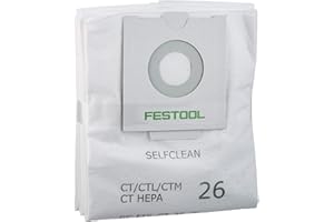 Festool 496187 Selfclean Filter Bag For CT 26, Quantity 5 (1)