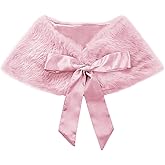 FakeFace Flower Girls Wrap Shawl Wedding Bridesmaid Tippet Stole Christmas Party Dress Costume Shrug Capelet