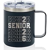 Onebttl Graduation Gifts For Men and Women, Senior 2026 Gifts, Stainless Steel Insulated Coffee Mug - Senior