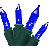 Brite Star 100 Lt Designer Series Mini Lights, Blue, Green Wire