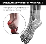 AVIDDA Ankle Support Brace 2 Pack Compression Sleeve Grey XL view 2