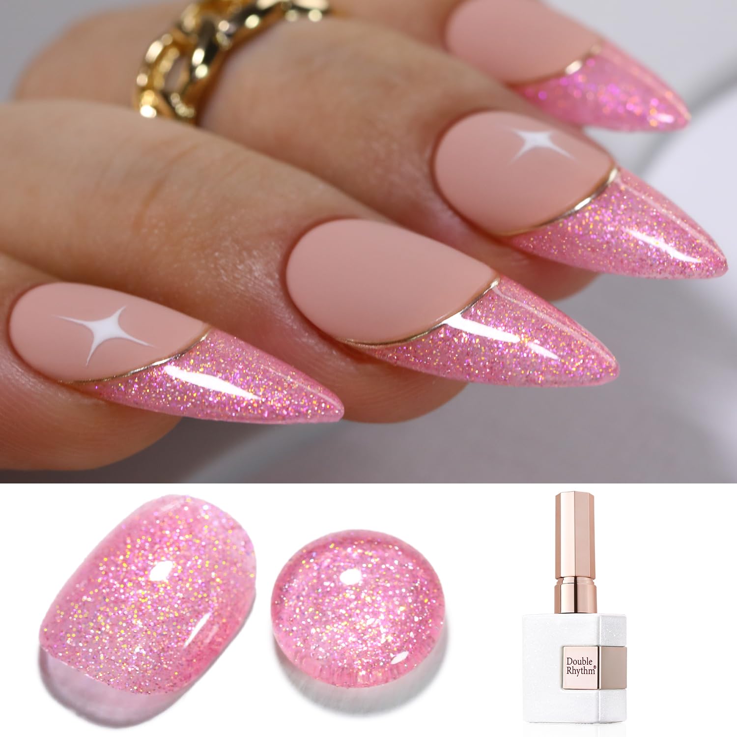 Double Rhythm 15ML Glitter Gel Polish Shimmer
