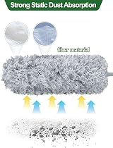 Fogray Extendable Feather Duster Telescopic Pole High Ceiling Blinds Cobwebs view 2