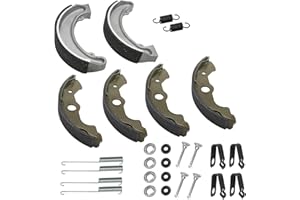 JAVIK Brake Shoes Kit Front & Rear for Honda Fourtrax 300 4x4 1988-2000 TRX300 TRX300FW