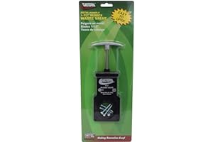 Valterra T1001VPM Bladex 1-1/2" Waste Valve Body with Metal Handle , Black