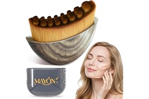 MAYON+, Lymphatic Contour Face and Body Brushes, The Lymphatic Drainage Massager for Face, Dry Brushing Face Brush, Chin & Jawline Sculpting, Ergonomically Designed to Fit The Skin Precisely 1Pcs.