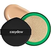 Easydew Mela B Toning Ampoule Cushion Refill - 2-in-1 Korean Skin Care & Face Beauty Makeup - Age-Defying Full Coverage Cushion Foundation with Niacinamide & Hyaluron-Vital C 0.45 oz (#21 Beige)