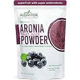 Alovitox Aronia Berry Powder | Antioxidant-Dense Juice Superfood with Dietary Fiber, Vitamins, Calcium, Iron, Boosts Immune System & Reduces Blood Pressure | RAW, Vegan, Non-GMO, Gluten-Free | 16 oz