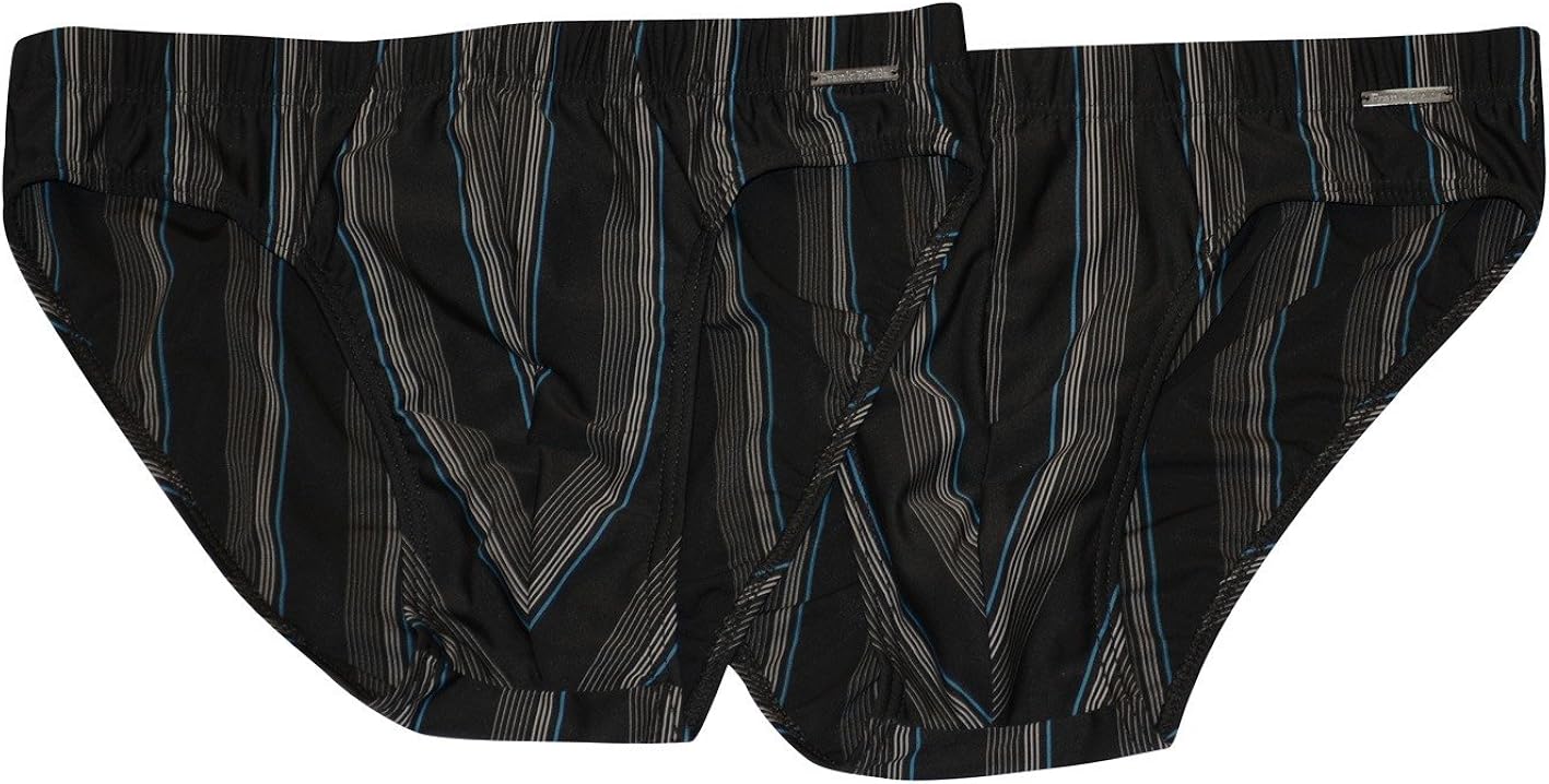 Frank Fields Herren MicrofaserSlips, 2 Stück, FarbeStreifen auf