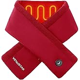 Venustas Heated Scarf with Battery, Up to 20H Runtime, Rechargeable Heated Neck Warmer for Women Men
