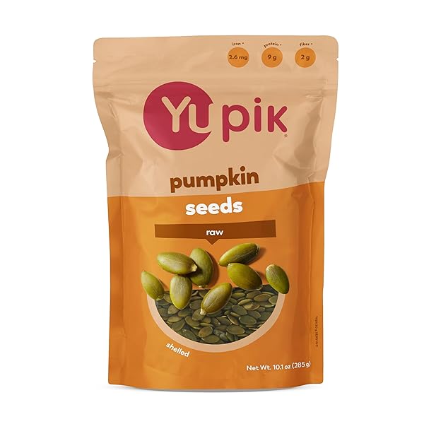 YUPIK RAW PUMPKIN SEEDS, SHELLED KERNELS, 10.1 OZ,...