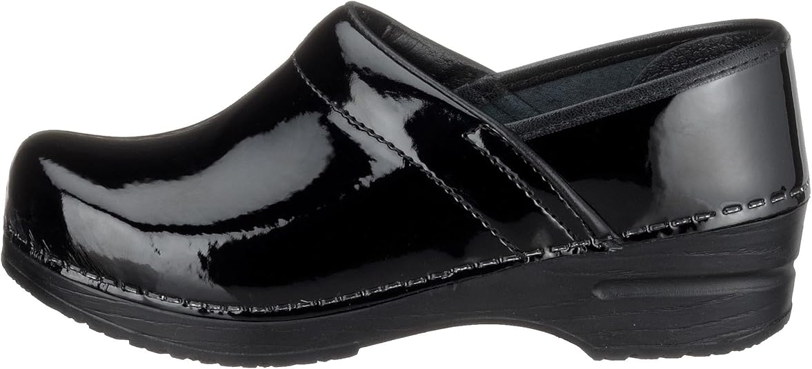 sanita women's professional patent clog