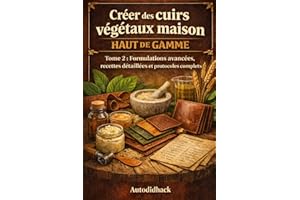 Créer des cuirs végétaux maison haut de gamme: Tome 2 : Formulations avancées, recettes détaillées et protocoles complets