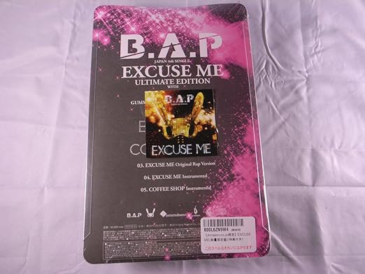 B A P B A P Excuse Me Single Goods F Ltd Japan Version Exclusive Sticker Amazon Com Music