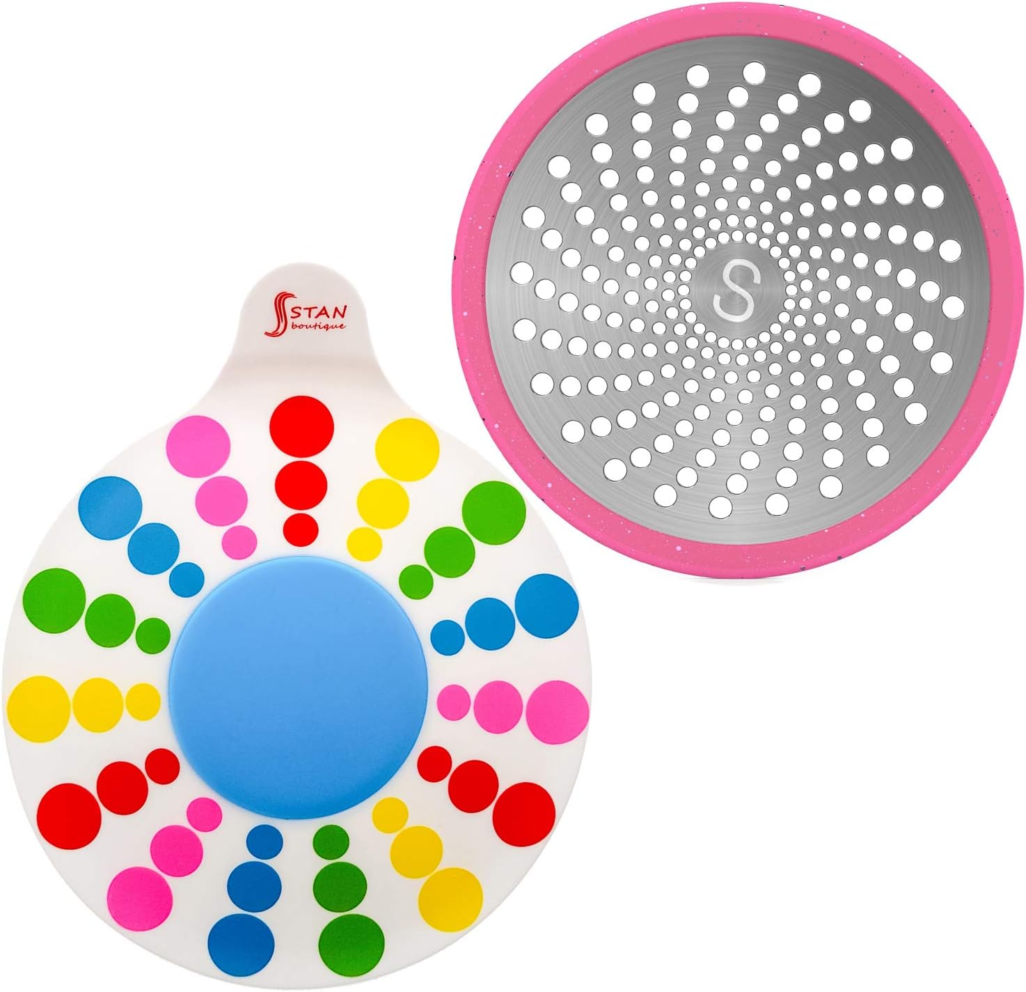 STAN BOUTIQUE Silicone Tub Stopper Bathtub Drain Plug for Bathroom, Kitchen and Laundry, Multicolor - Drain Plug/Shower Drain Hair Catcher/Trap/Strainer