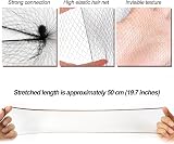 sularpek Invisible Hair Nets 35pc Brown Elastic Edge Mesh for Ballet Dancer view 2