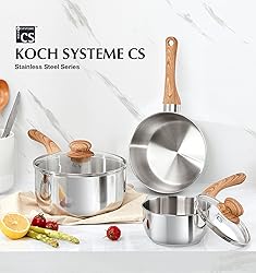 KOCH SYSTEME CS Stainless Steel Saucepan, 3 Quart