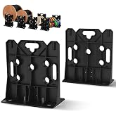 Multi Purpose Wire Dispenser, Cable/Wire Spool Rack, Wire Spool Caddy, Holds Spools Up to 34" In Diameter, Load Capacity 330 LBS, 1 Pair (BLACK)
