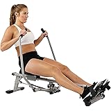 Sunny Health & Fitness SF-RW5639 Full Motion Rowing Machine Rower w/ 350 lb Weight Capacity and LCD Monitor