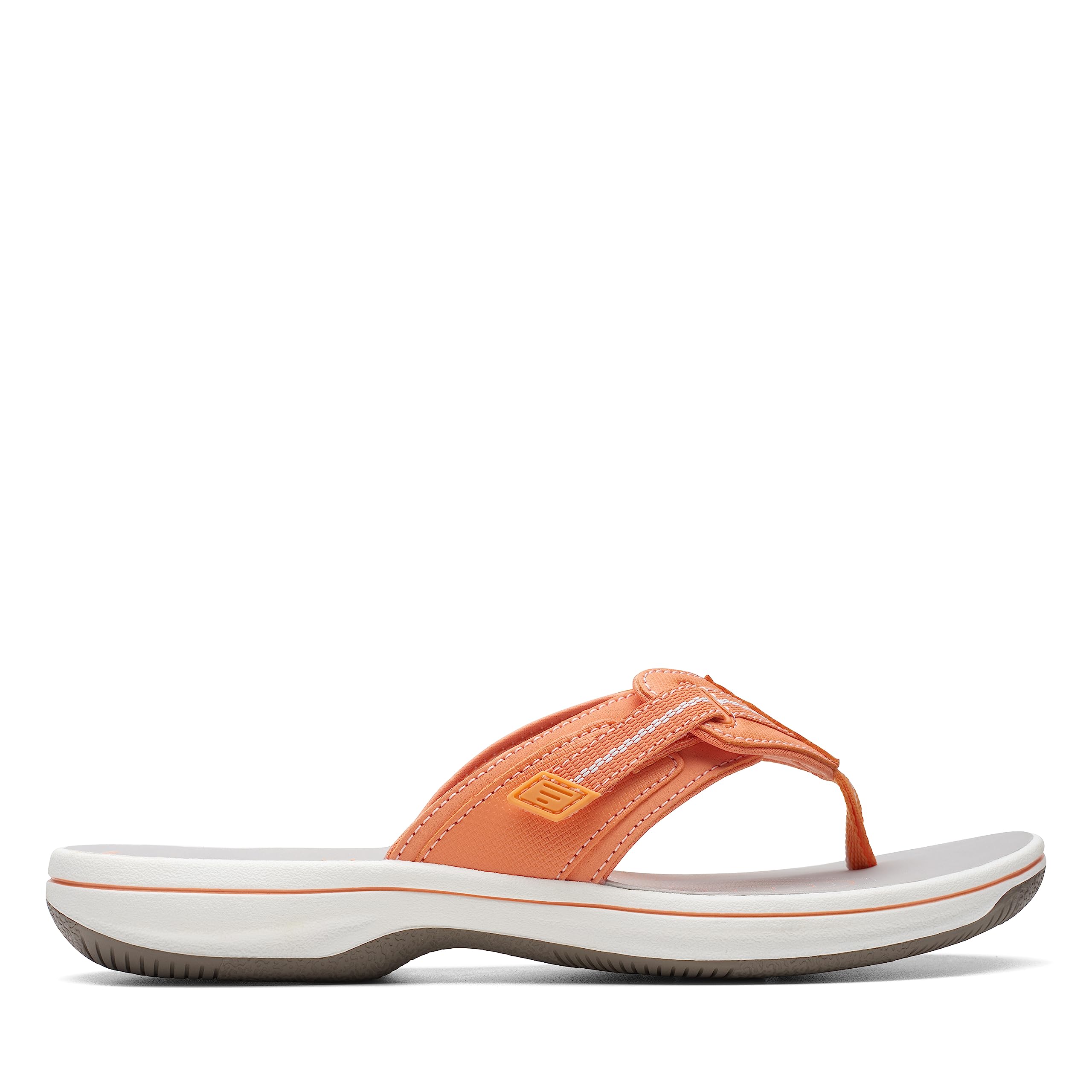 Clarks Cloudsteppers Women's Brinkley Jazz, Tangerine/Pop Synthetic, 12 Medium US Image