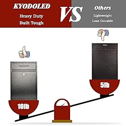 KYODOLED Steel Key Lock Mail Boxes Outdoor, Locking