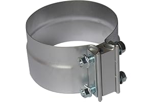 ROADFORMER 4" Lap Joint Exhaust Band Clamp Preformed Aluminized Steel