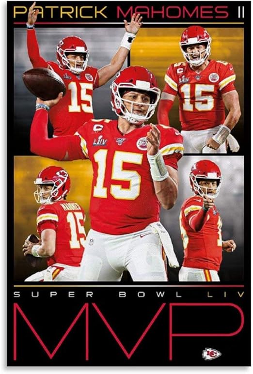 Amazon.de: ASFASF Poster, Motiv: Kansas City Chiefs – Patrick Mahomes