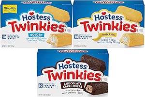 GENERIC Hostess Twinkies Variety Pack - Golden, Banana, Chocolate Cake Lovers - 3 Pack