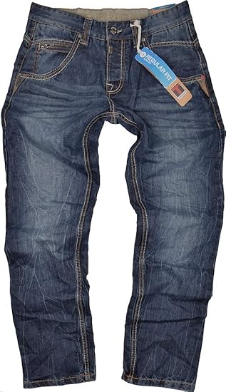 Timezone Herren Jeans Harold blau Blue Waterline wash 3911