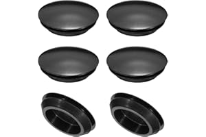 PATIKIL 35mm Black Silicone Hole Plug, 6 Pack, Fits 35-38mm Diameter Holes