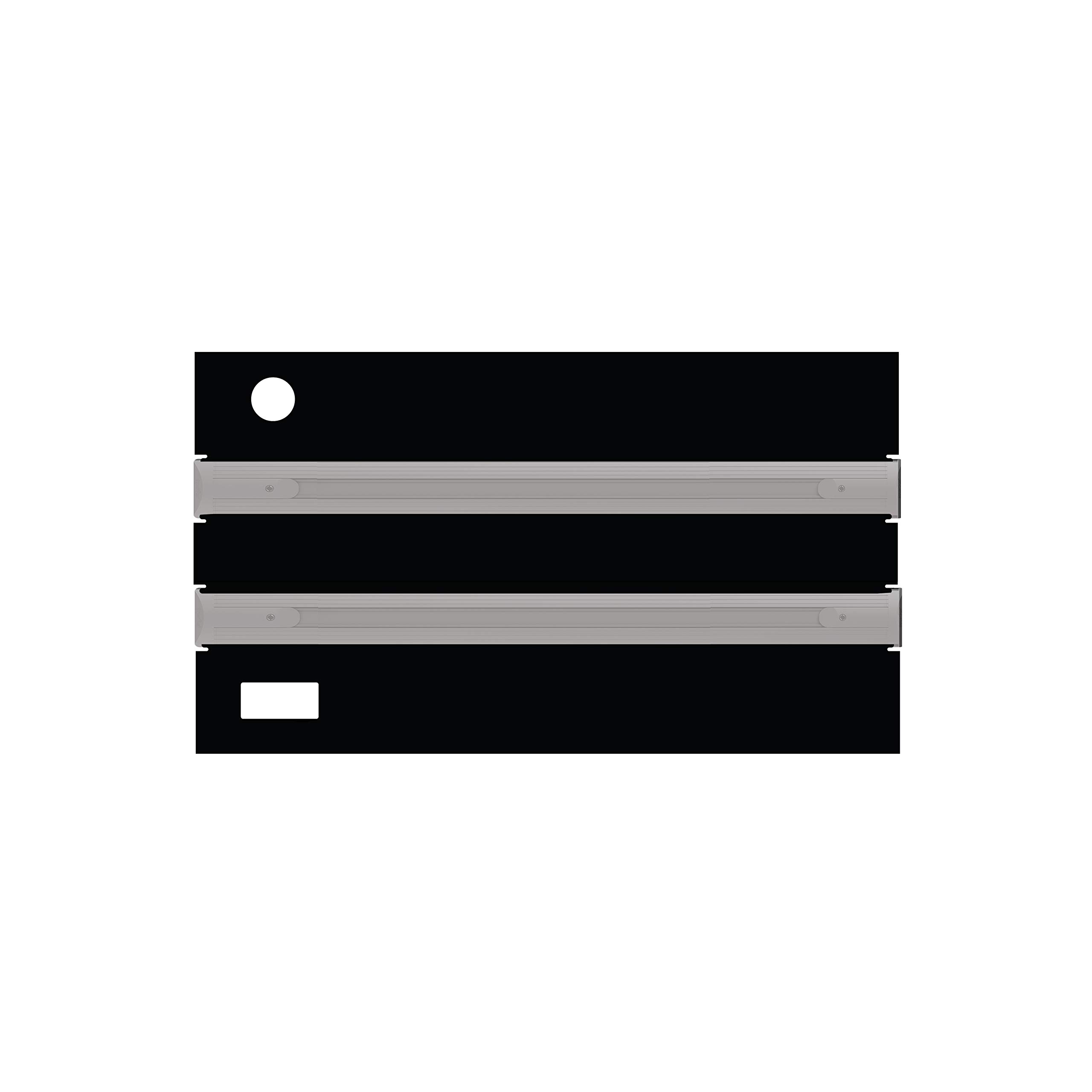 iQuatics Universal/Juwel Lido 200 IV Compatible Replacement Flap Set with Skimmer/Feeder Holes, Black ABS Pinseal