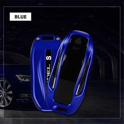 Mjvisun Key Covers For Car Keys Tesla Model S Remote Key Key Fob Cover Fits Tesla Model S Smart Car Key Aircraft Aluminum Key Fob Case Key