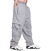 Mens Fleece Cargo Sweatpants