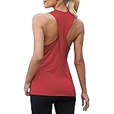 Bestisun Sleeveless Long Workout Gym Tank Tops Racerback Yoga Athletic Shirt for Women
