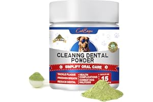 ColEaze Dog Teeth Cleaning Powder-Dog Dental Care and Bad Breath Treatment, Plaque Removal Herbal Dental Powder for Healthy Teeth & Gums for All Dogs
