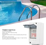 Plyisty 7 Day 28 On Off Programmable Pool Timer Switch with LCD Display view 4