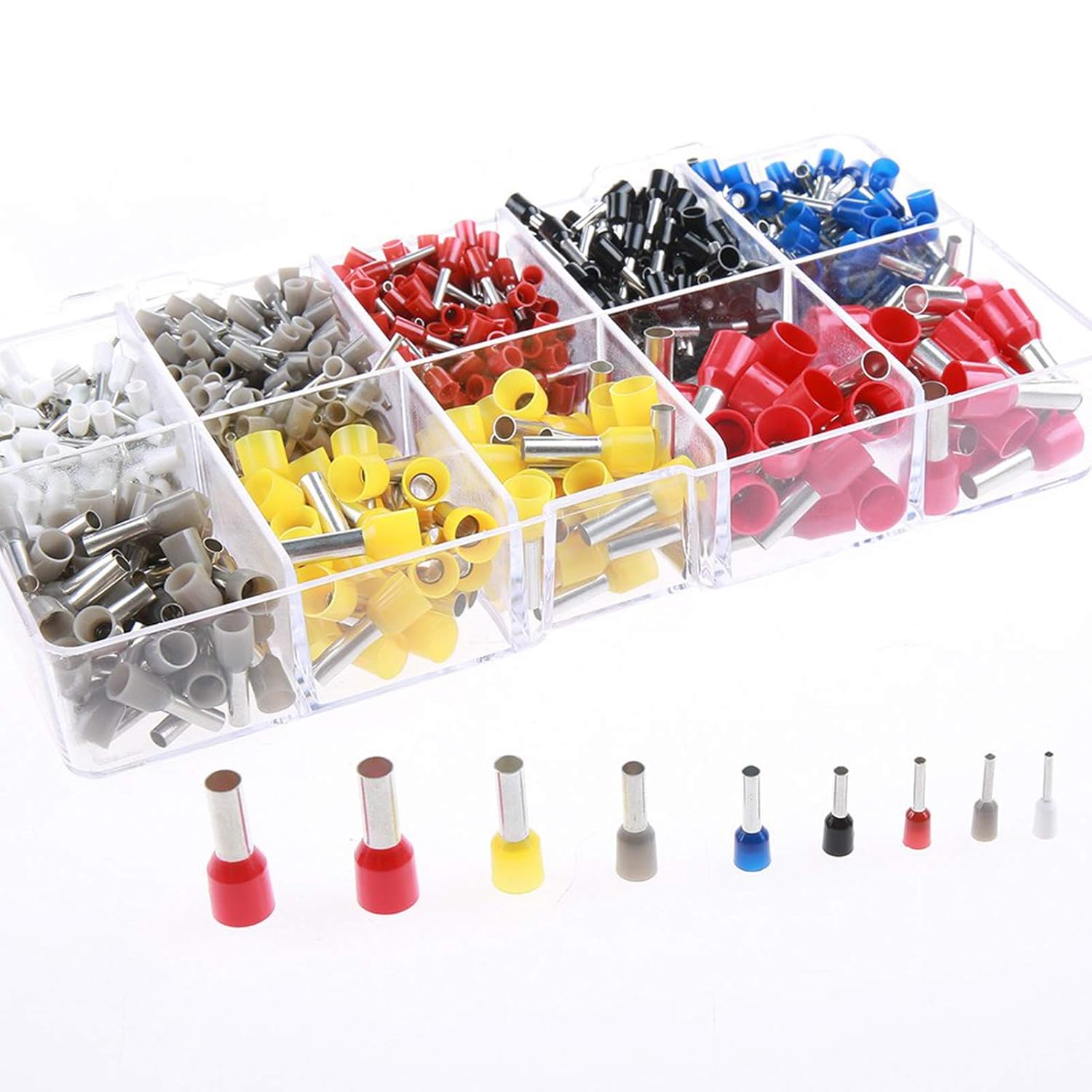 AIRIC 970pcs Wire Ferrule Connectors Kit 822AWG Premium Copper Ferrule