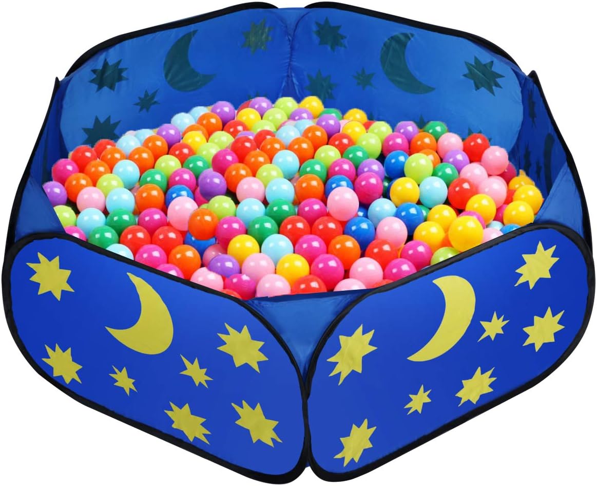 Eggsnow Kids Ball Pit Ball Tent Pool with Zippered Storage Bag,Ideal for Babies,Indoor and Outdoor(Balls Not Included)