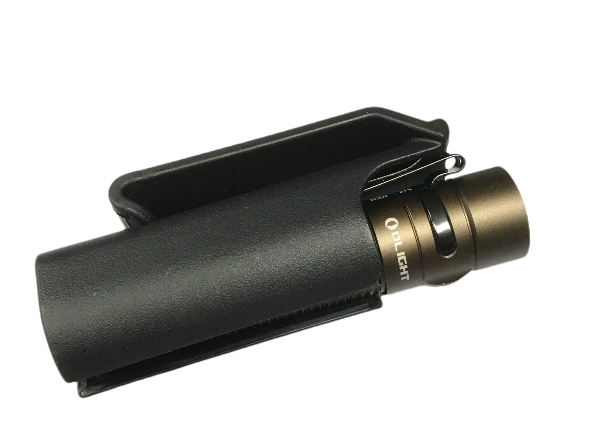 Olight Holster Bundle Warrior Mini 1500 Lumen Tactical EDC Rechargeable LED Flashlight, Belt Clip Ha
